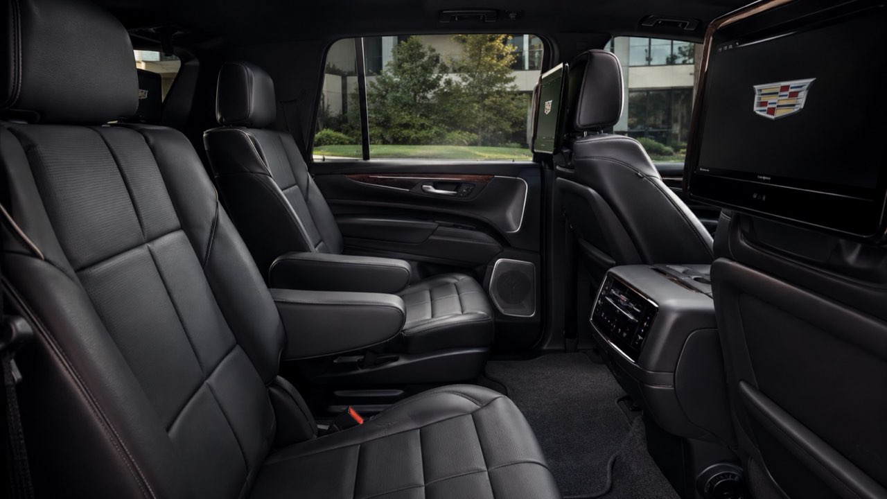 Premium black leather rear cabin — Kingston chauffeur service